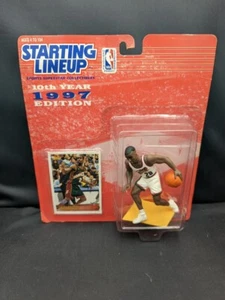 Figura y tarjeta 1997 de la alineación inicial de Gary Payton NBA Seattle Supersonics - Imagen 1 de 2