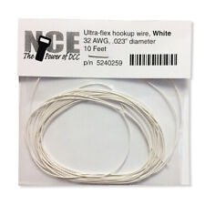 NEW NCE 5240259 Ultraflex Wire 32 Gauge 10ft White FREE US SHIP