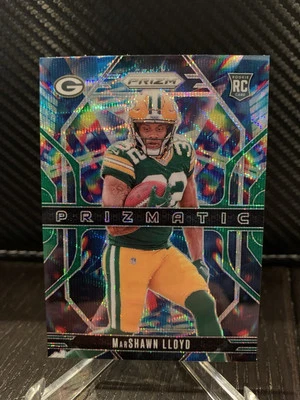 Marshawn Lloyd Rookie Card Green Wave Prizmatic 2024 Prizm #4 Packers RC - Image 1 of 4