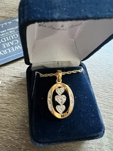 My Daughter I Love You 14k Gold Plated Metal Necklace with Diamond Chip Accents - Bild 1 von 16