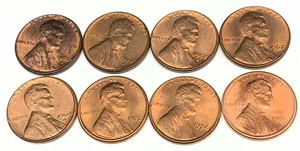C7261 LINCOLN CENT COINS, 1955-D, 57-D, 58-D, 62, 64-D, 72, 74, 91 - Picture 1 of 2