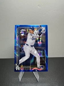 2025 Topps Chrome Shohei Ohtani Blue Ray wave Color Match 77/150 MVP - Picture 1 of 2