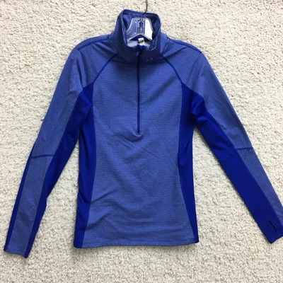 Suéter Under Armour Mujer Mediano ColdGear Cuarto Cremallera Ajustado Top Atlético Foto 1 de 4