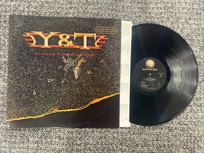 Y & T Lp Contagious 1987 V. G / Vinyl N. M Promo Copy - Image 1 of 3