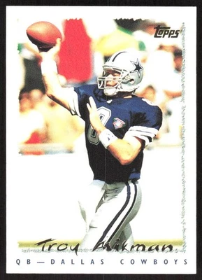 2143J 1995 Topps #130 Troy Aikman Foto 1 de 2