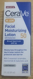 CeraVe AM Fascial Moisturizing lotion SPF 50 1 Pack - Picture 1 of 2
