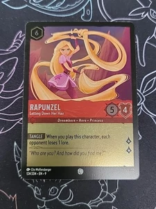 Rapunzel, Letting Down Her Hair - 124/204 (Cold Foil) Lorcana Tcg Fabled - Picture 1 of 2