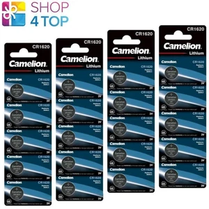 20 CAMELION CR1620 BATTERIES LITHIUM 3V COIN CELL DL1620 ECR1620 5BL EXP 2033 - Picture 1 of 1