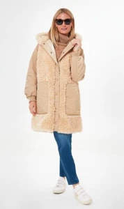 $598 NWT OOF Vanilla 9128 Coat Mid-Length Parka COZY SHERPA Tuckernuck 38 XS - Picture 1 of 17