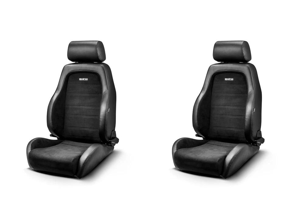 (Pair) Sparco GT Reclinable Racing Seat - Synthetic Leather w/Microsuede Insert - Image 1 of 1