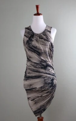 Vestido torn by ronny kobo $168 ajustado elástico fruncido plisado torcido talla XS Foto 1 de 4