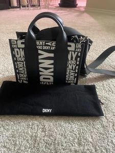 DKNY Black and White Small Holly Tote - Picture 1 of 4