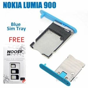 Plateau Support Tiroir SIM Tray Original pour NOKIA Lumia 900 Bleu / Blue - Photo 1 sur 1