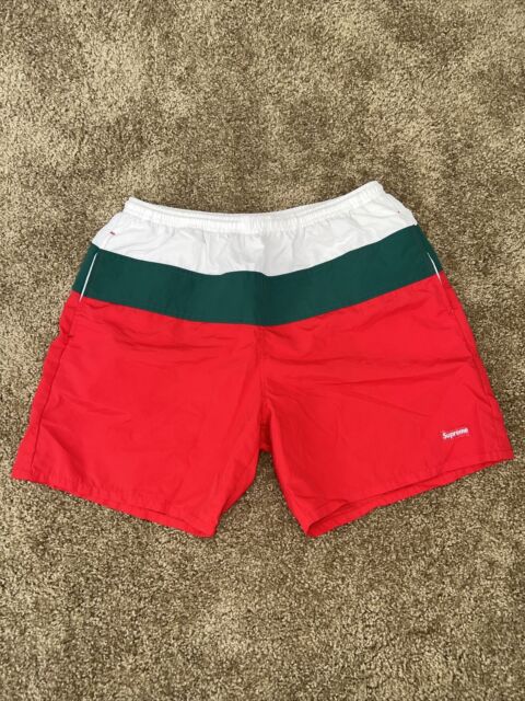 supreme split logo water shorts