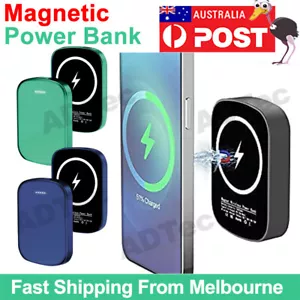 Magnetic MagSafe Power Bank Wireless Battery Charger for iPhone 14 13 12 Pro Max - Picture 1 of 17