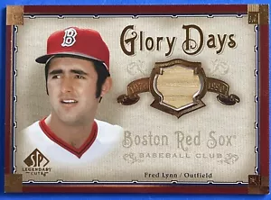 2005 SP Legendary Cuts Glory Days Patch Fred Lynn GD-FL Red Sox Angels Orioles - Picture 1 of 2