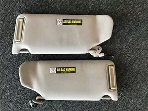 2001-2003 Acura TL Sun Visor Set Right Left Pair Tan OEM - Picture 1 of 12