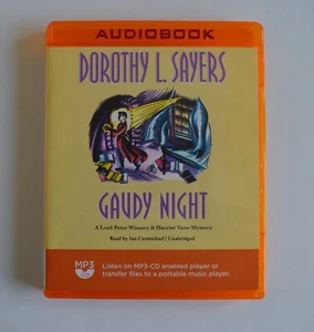 Gaudy Night - Dorothy L. Sayers - Unabridged Audiobook - MP3CD - Picture 1 of 2