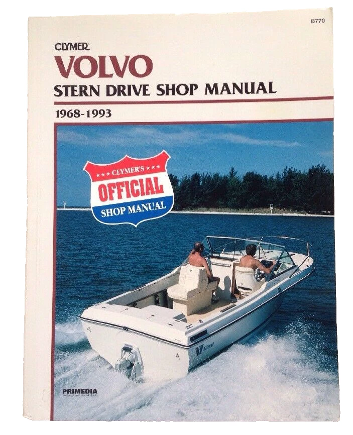 1968 1969 1970 - 1990 1991 1992 1993 Volvo Stern Drive barco motor manual de reparación Foto 1 de 1