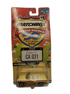 Matchbox Across America California 1955 Chevrolet Chevy Bel Air Convertible 1/65 - Picture 1 of 3