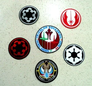 Star Wars Galactic Empire Jedi Patches Embroidered Applique Badge Iron Sew On - Picture 1 of 12