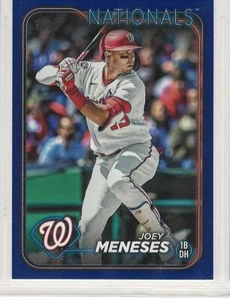 Joey Meneses 2024 Topps Series 1 Royal Blue parallel #142 Nationals retail - Picture 1 of 1