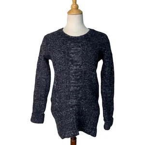 Country Road 100% Wool Knit Jumper Sweater Dark Grey Charcoal Size S - Picture 1 of 12