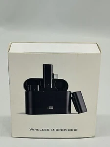Wireless Lavalier Microphone For iPhone iPad Mini Mics & Charging Case - OPEN BX - Picture 1 of 6