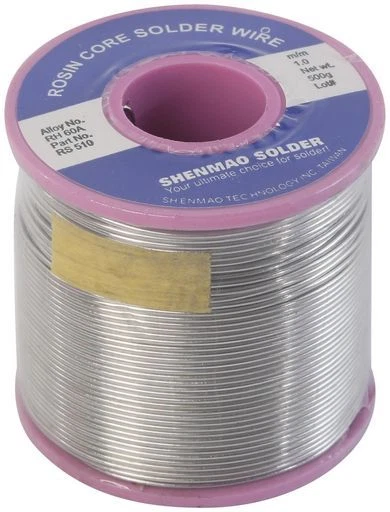  GENERAL PURPOSE 60/40 SOLDER ROSIN CORE 500 gm ROLL x 1mm SAME DAY DESPATCH - image 1 of 1