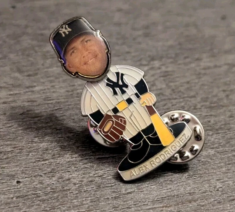 ⚾ Rare Alex Rodriguez New York Yanks MLB Baseball Team Vintage Bobblehead Pin - Image 1 of 4