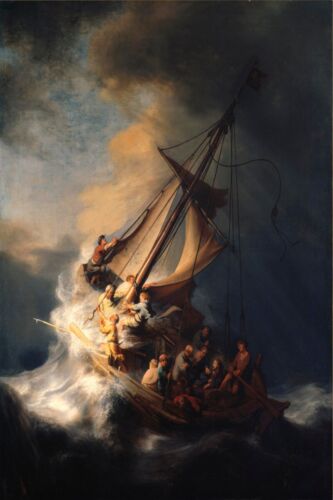 LARGE POSTER Rembrandt - Storm on the Sea of Galilee - Wall Art Print 36x24