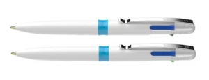 2x Schneider Vierfarbkugelschreiber, M Take 4 Kugelschreiber 4 Farben weiß - Bild 1 von 1