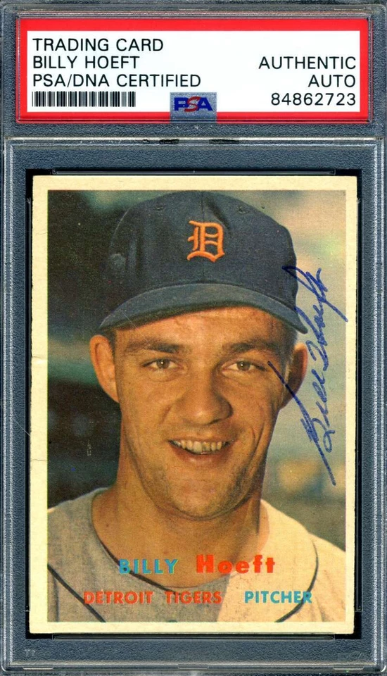 Billy Hoeft PSA DNA Signed 1957 Topps Autograph - Image 1 of 1