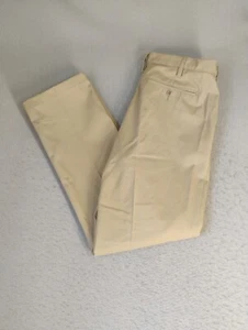 Lands End Mens Pants 36 Brown Traditional Fit Chino Straight Solid Slash Pockets - Picture 1 of 11
