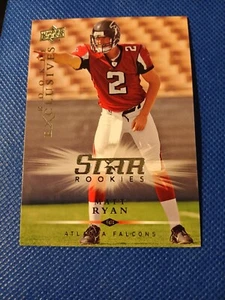 Tarjeta exclusiva de novato Matt Ryan 2008 cubierta superior radiocontrol #Re80 Atlanta Falcons Ice - Imagen 1 de 2