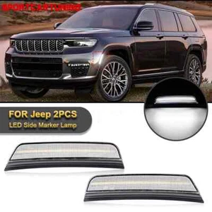 White LED Side Marker Light Assembly For Jeep Grand Cherokee 2021 2022 2023 2024 - Picture 1 of 7