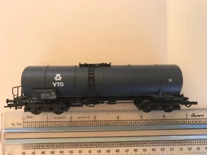 ho train Roco made in Austria dark gray tanker car VTG RIV - Picture 1 of 6