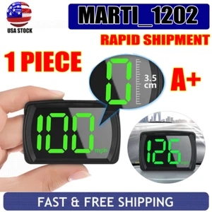 1pc GPS Digital Speedometer Car Truck Motorcycle Head Up Display HUD MPH - Foto 1 di 13