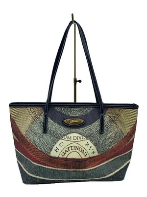 GATTINONI Handtasche mehrfarbig, stylische Ledertasche, gebraucht - Bild 1 von 4