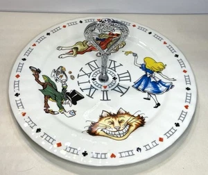 Alice in Wonderland Tidbit Tray With Handle By Paul Cardew 10.75” EUC - Picture 1 of 6