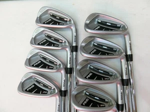 PING i20 Iron Set 8pcs 5-9.W.U.S CFS Steel R Flex Right-Handed White - Picture 1 of 10
