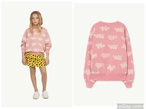 THE ANIMALS OBSERVATORY Kids' Bear Cotton Sweatshirt In Pink Clouds Girls 4 - Picture 1 of 11