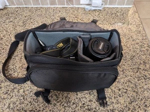 Nikon D5200 Digital SLR Camera w/ 18-55mm + 55-200mm Lenses, NO BATTERY - Picture 1 of 8