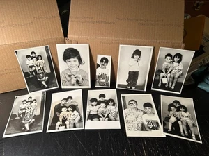 Vtg Black White Family Photo Lot Children Siblings Portraits snapshots pictures - Picture 1 of 8