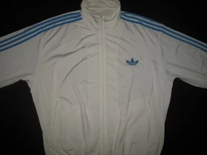Original Adidas Firebird Jacke Gr 2XL XXL Herren weiß blau Vintage Retro - Bild 1 von 4