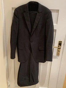 Hugo Boss: Anzug - Gr. 50 - Anthrazit mit feinem Karo-Muster - Bild 1 von 11