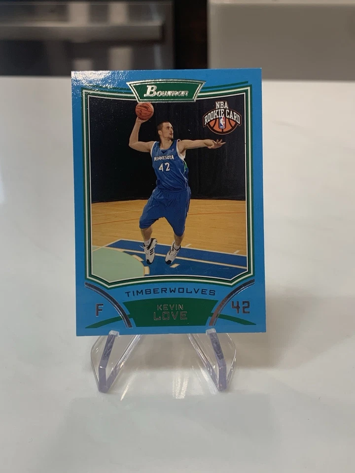 2008-09 Bowman Draft Picks & Stars Rookie Blue /499 Kevin Love #115 Rookie RC - Image 1 of 2