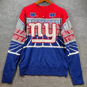 NFL New York Giants Iluminado Bluetooth Suéter Para Hombre Grande LED FUNCIONA Fútbol - Imagen 1 de 12