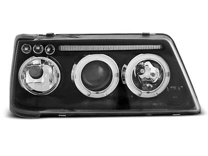 Phares for Peugeot 205 83-96 Angel Eyes Black Livraison Gratuite LPPE14WM XINO A - Picture 1 of 5