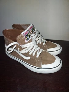 Vans Men's Sk8 Hi 9M Lace Up Athletic Skateboarding (Women's 10.5) Brown - Picture 1 of 21